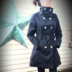 GUESS Black Trench -Size S
